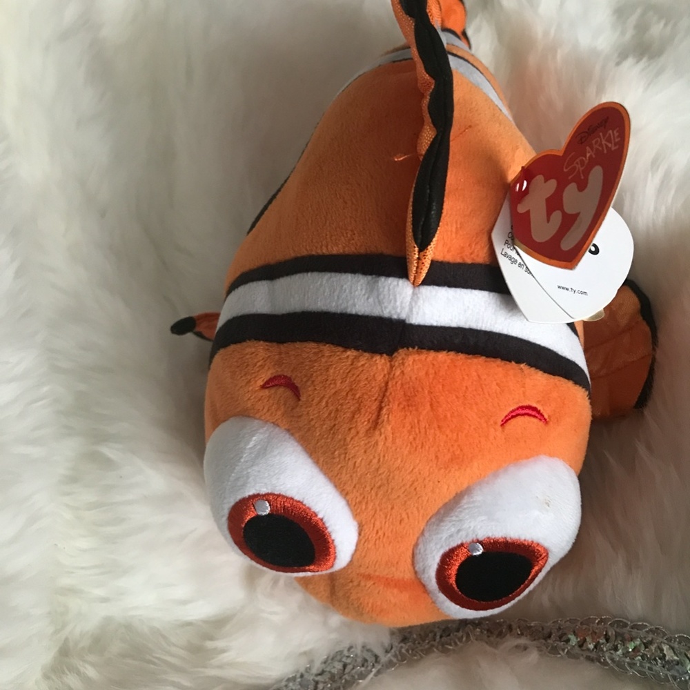 NWT Disney Sparkle Ty Nemo Finding Dory Medium